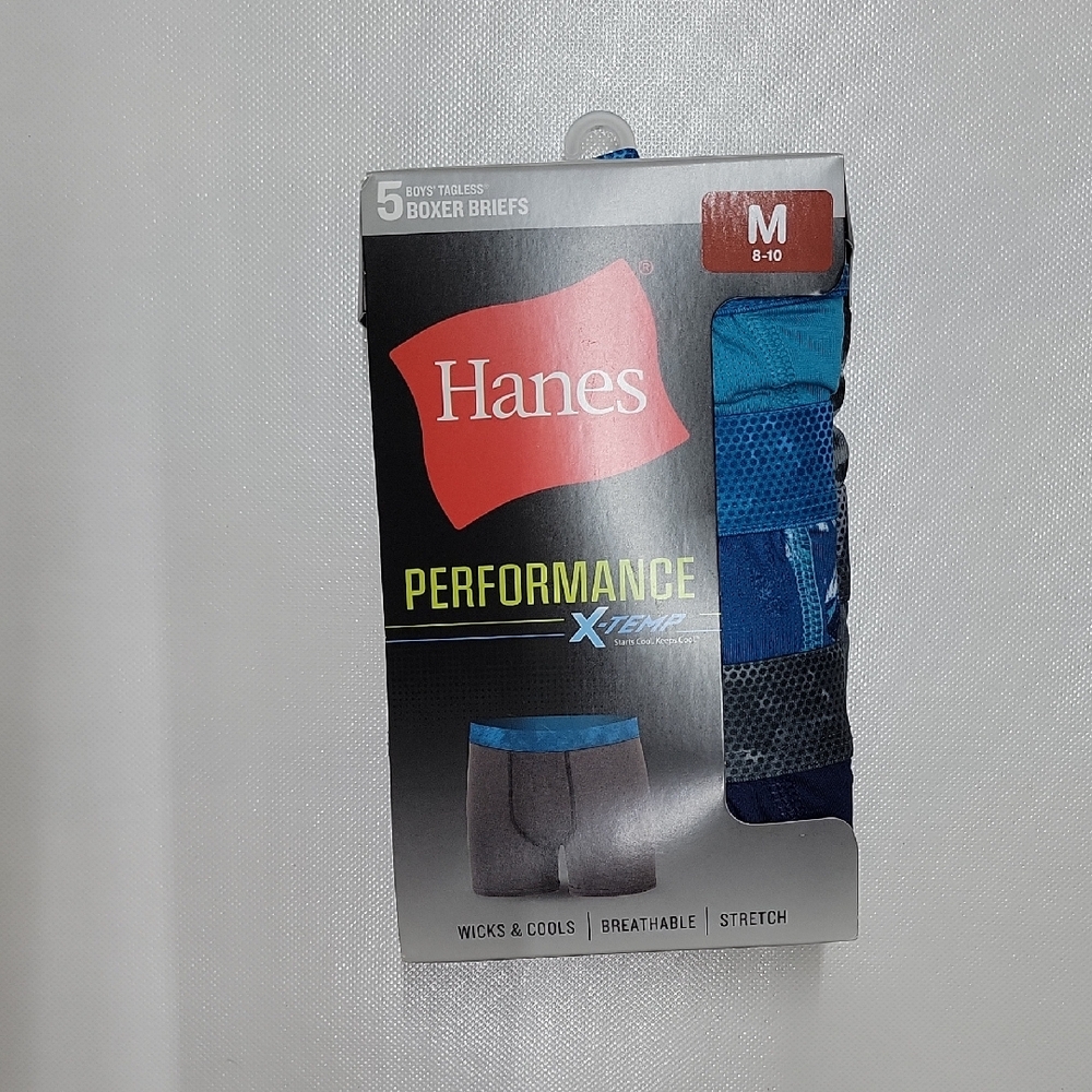 Hanes Men's X-Temp Boxer Briefs - Blue and Gray